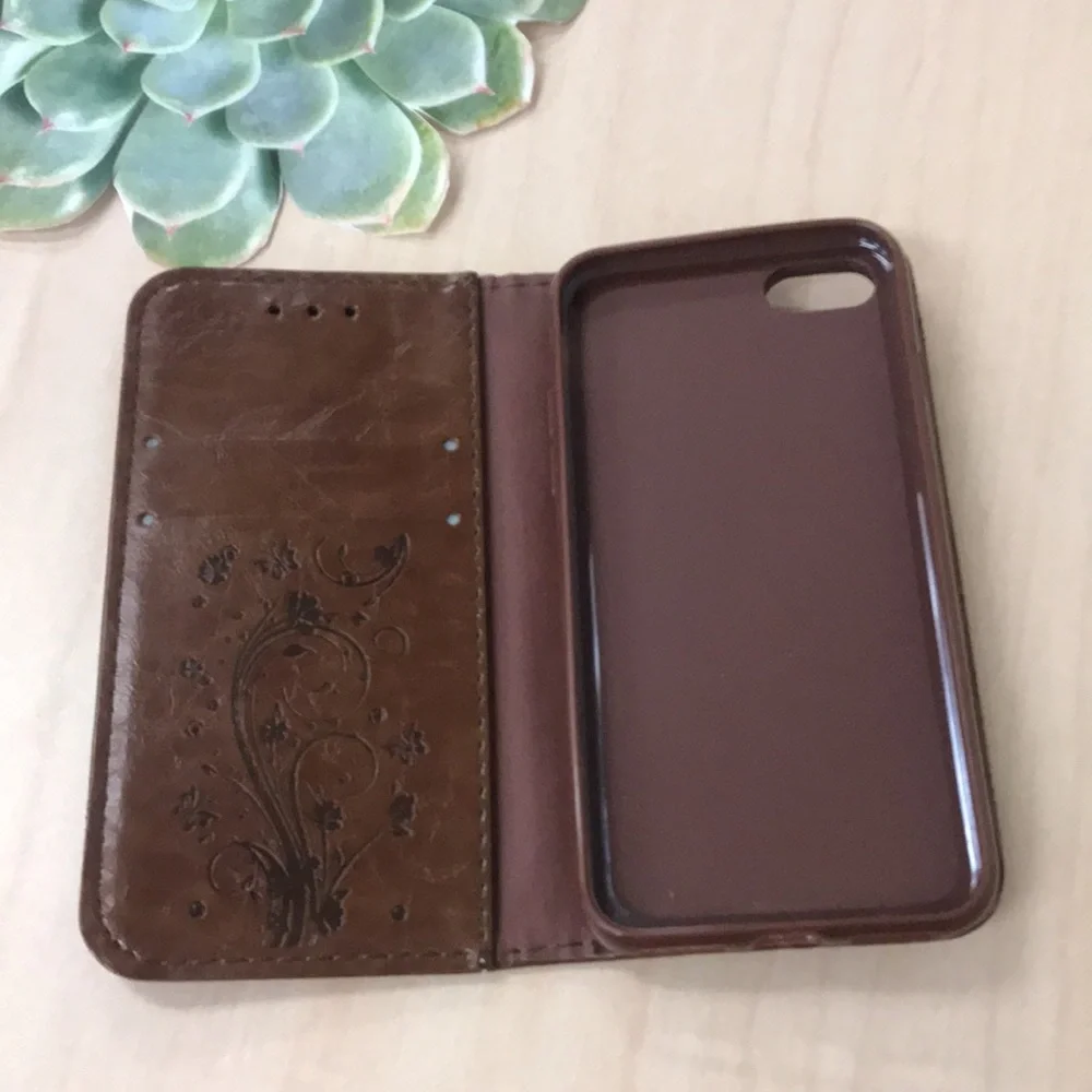 💝 10/$10 💝 iPhone 7 Faux Leather phone/cards case